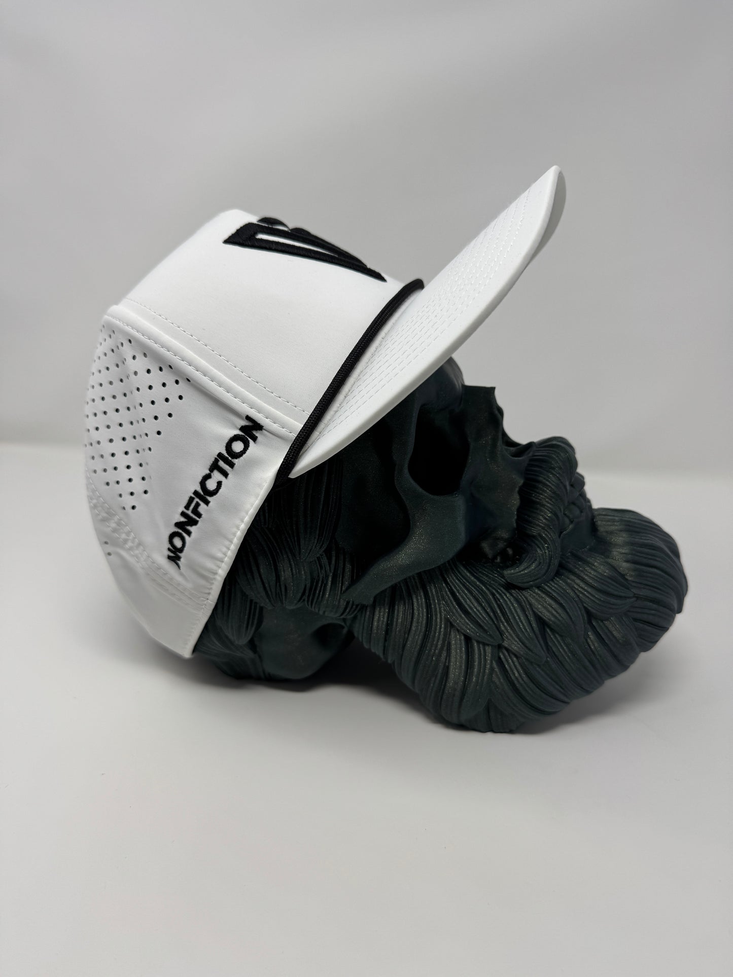 NF Branded Bills - White Curved Bill Rope Snapback