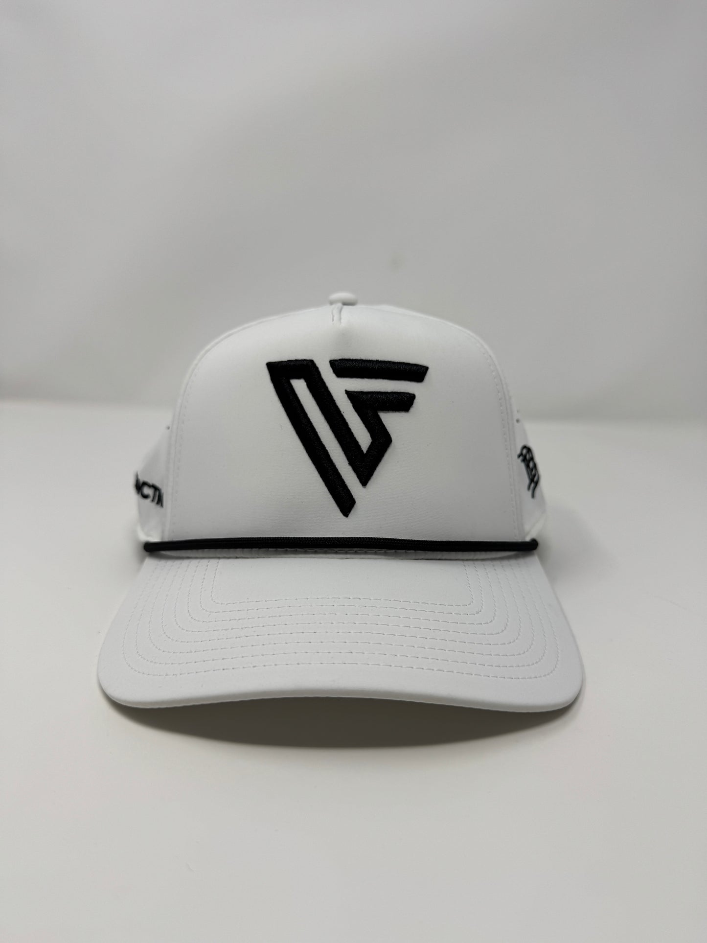 NF Branded Bills - White Curved Bill Rope Snapback
