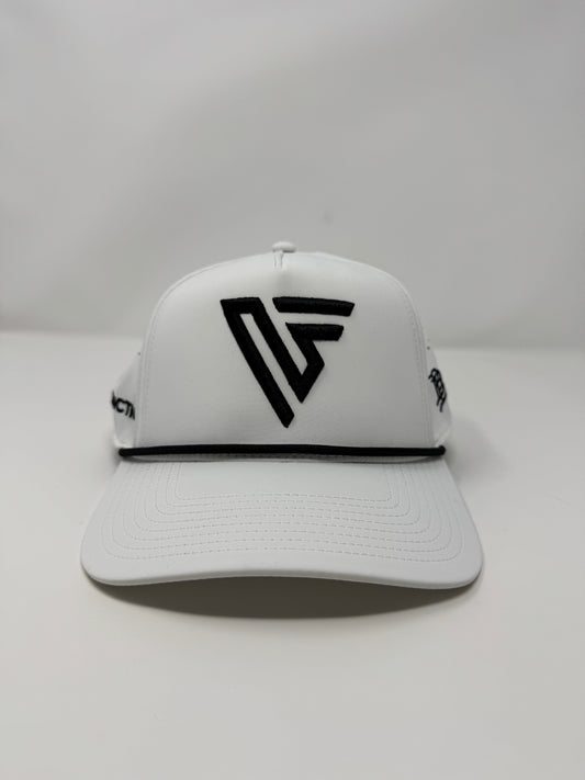 NF Branded Bills - White Curved Bill Rope Snapback